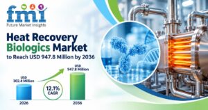 Heat Recovery Biologics Market to Reach USD 947.8 Million by 2036 at 12.1% CAGR 1 Heat Recovery Biologics Market to Reach USD 947.8 Million by 2036 at 12.1% CAGR