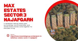 Max Estates Sector 3 Najafgarh: Home Planning for Buyers 1 Max Estates Sector 3 Najafgarh: Home Planning for Buyers