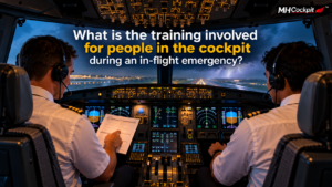 What is the training involved for people in the cockpit during an in-flight emergency? 1 What is the training involved for people in the cockpit during an in-flight emergency?