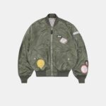 bunney x alpha ma 1 bomber jacket collab vintage green xs 390209 scaled 1