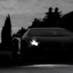 lamborghini aventador black whit