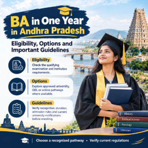 BA in One Year in Andhra Pradesh: Eligibility, Options and Important Guidelines