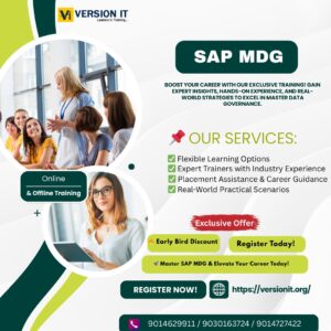 SAP MDG Training Institute in Hyderabad – Build Your Future in SAP Master Data Governance with Version IT
