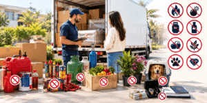 What Items Movers Legally Won’t Transport (And How to Handle Them)