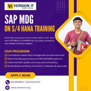 SAP MDG Training in Bangalore – Build Future Ready Career in Master Data Governance with Version IT