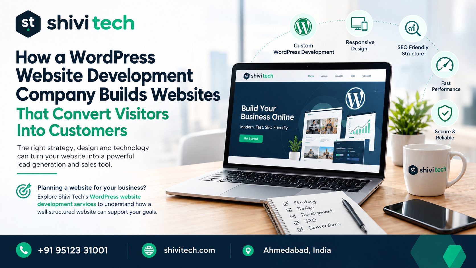 wordpress website development company convert visitors into customers shivi tech