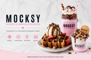 Discover Mocksy Desserts in Coventry for Irresistible Waffles, Cookie Dough & Milkshakes