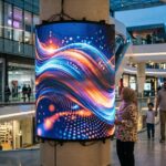 Flexible led screen in the mall to make your mall look more better