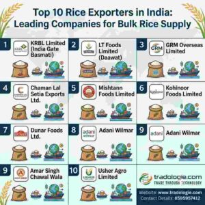 Top 10 Rice Exporters in India: Leading Companies for Bulk Rice Supply 1 Top 10 Rice Exporters in India: Leading Companies for Bulk Rice Supply