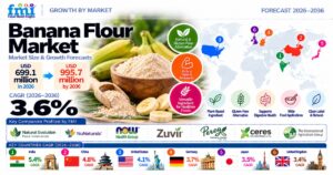 Banana Flour Market to Reach USD 995.7 Million by 2036 at 3.6% CAGR