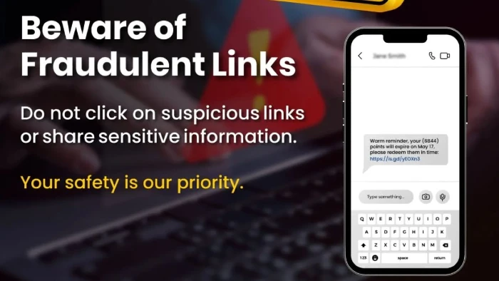 BOC - Scam Alert - Beware of Fraudulent Links