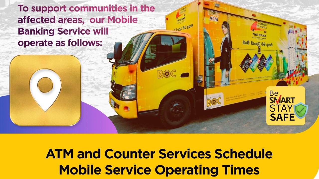 BOC - Branch On Wheels to support communities in affected areas