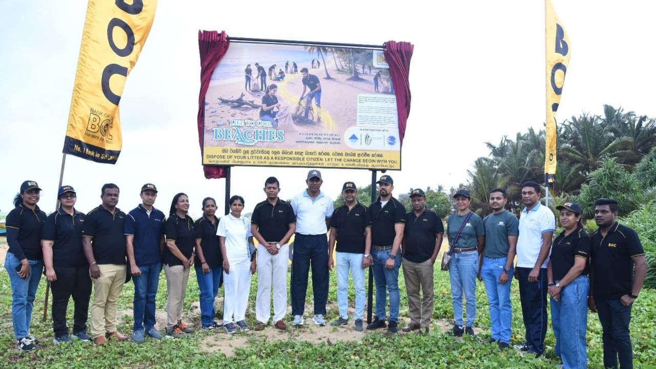BOC Articles - Bank of Ceylon Launches Beach Cleanup Initiative at Palangaturai Beach in Negombo