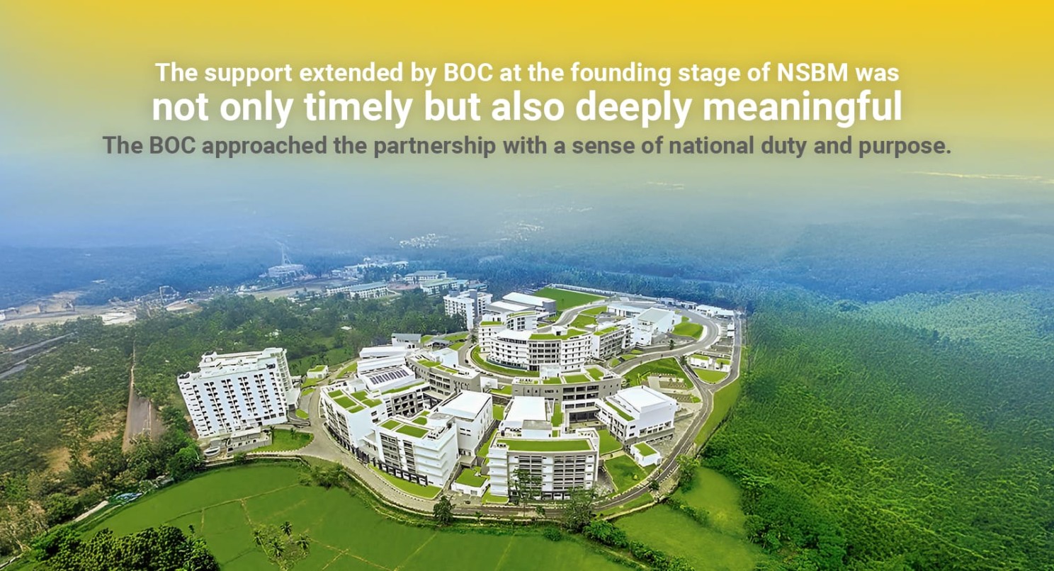 The BOC approached the partnership with a sense of national duty and purpose.