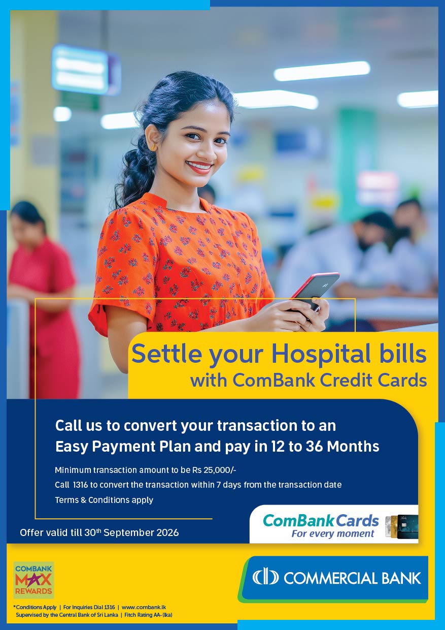 Settle Your Hospital Bills With Combank Credit Cards