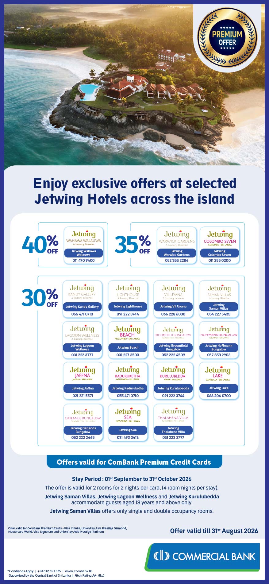 selected Jetwing Hotels