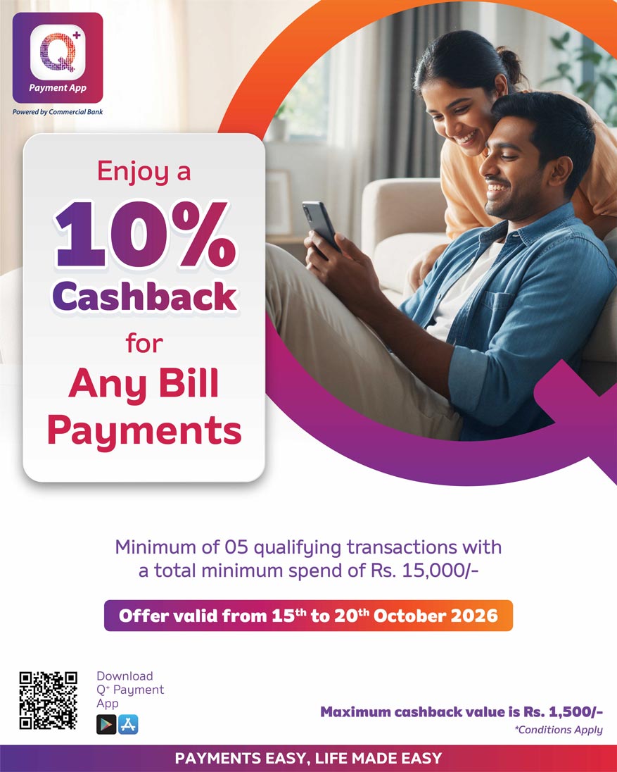 Enjoy A 10 Cashback For Any Bill Payment Via Q Payment App