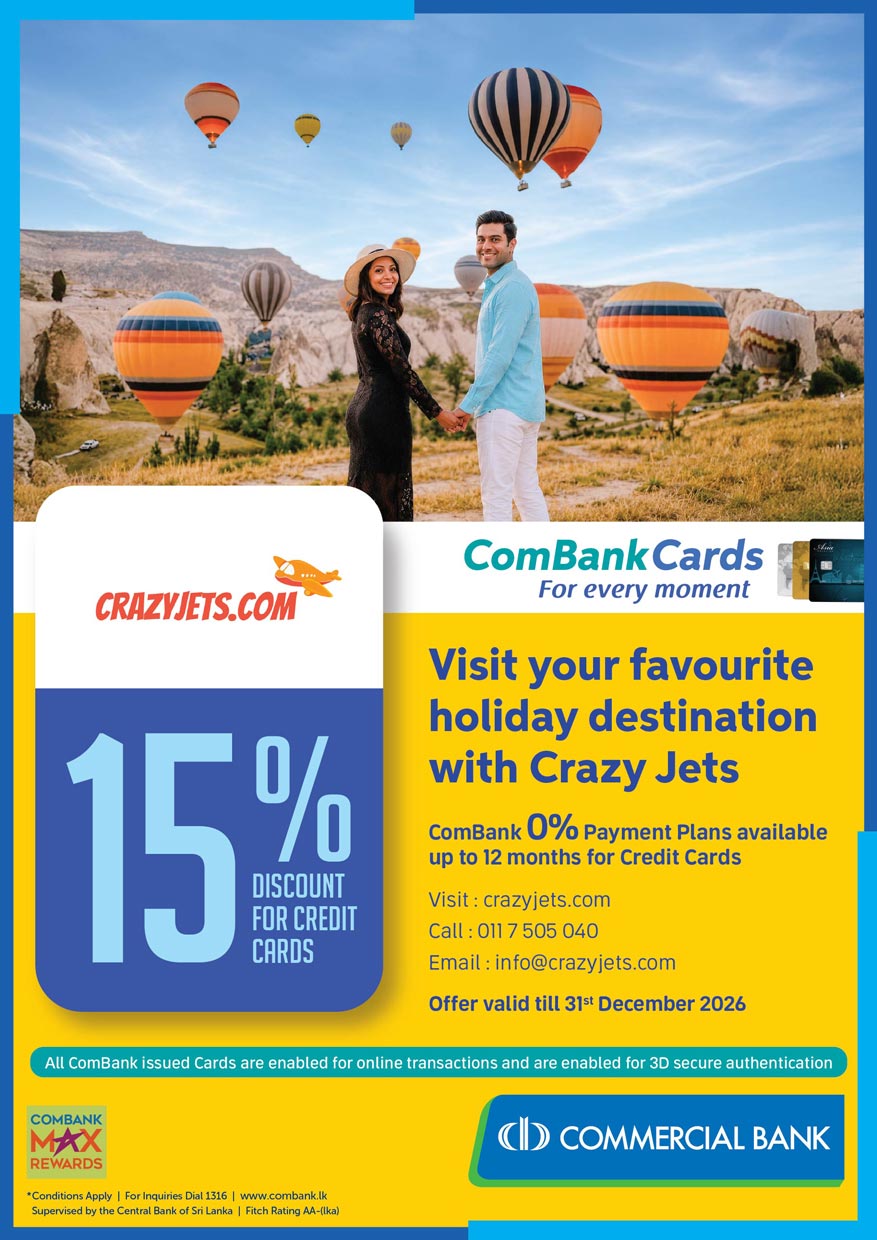 Visit Your Favourite Holiday Destination With Crazy Jets And Combank Credit Card