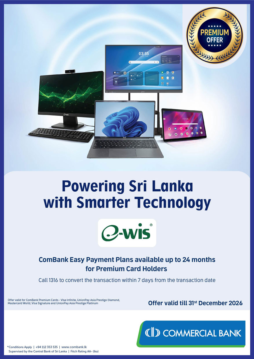 Powering Sri Lanka With Smarter Technology Ewis And Combank Premium Cards