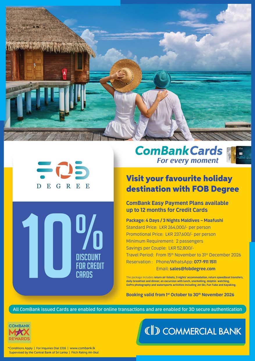 Visit Your Favourite Holiday Destination With Fob Degree And Combank Credit Card