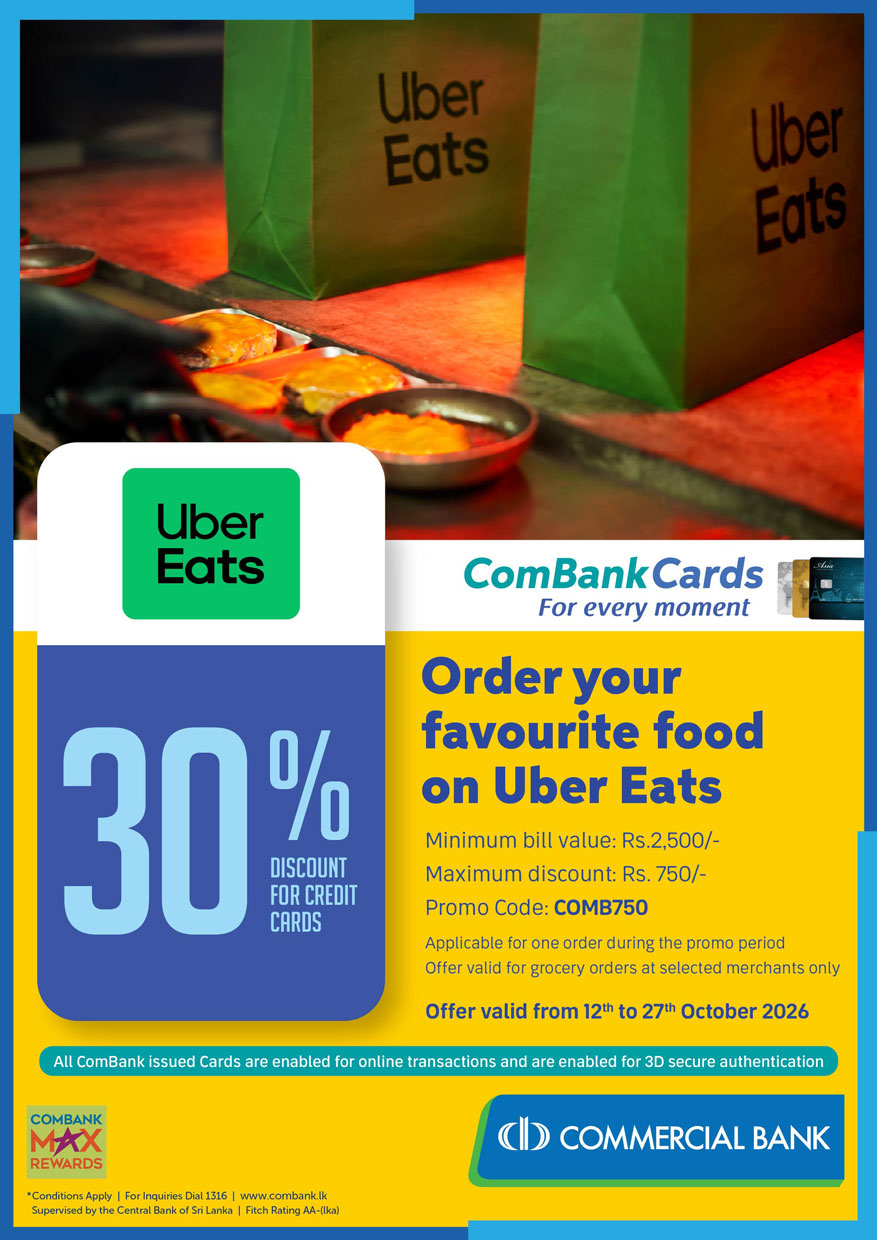 Order Your Favourite Food On Uber Eats With Combank Credit Cards