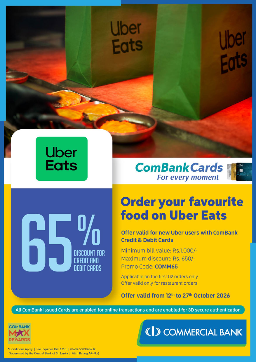 Order Your Favourite Food On Uber Eats With Combank Credit And Debit Cards