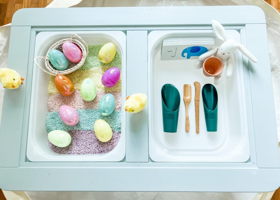 Easter-themed sensory play ideas by Christine Fieldhall