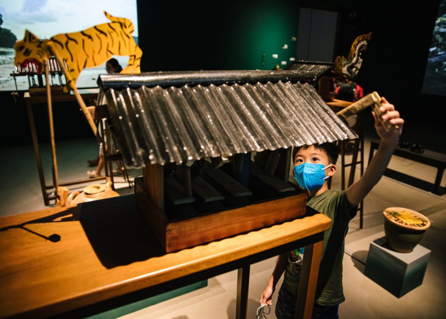 Dioramas for Tanjong Rimau by Zarina Muhammad, Zachary Chan and Joel Tan, part of the Lonely Vectors exhibition | HoneyKids Tries: A day at SAM at TPD