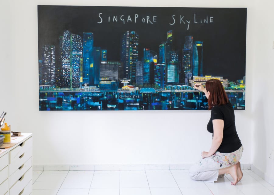 Clare Haxby painting | Where to buy Singapore souvenirsaxby painting