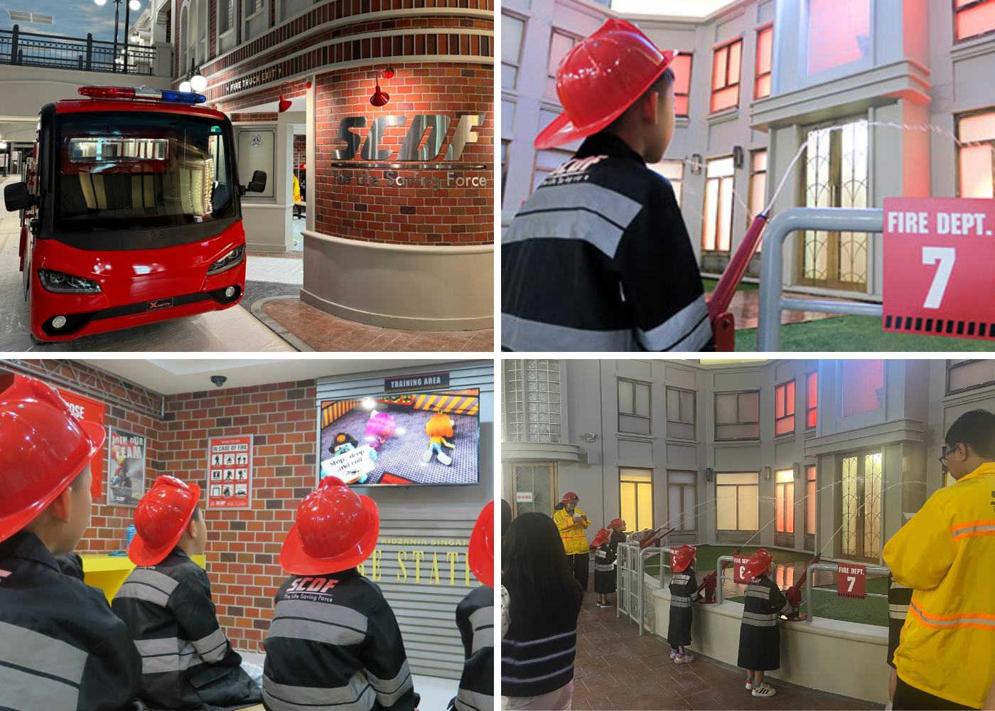 Kidzania Singapore firefighting