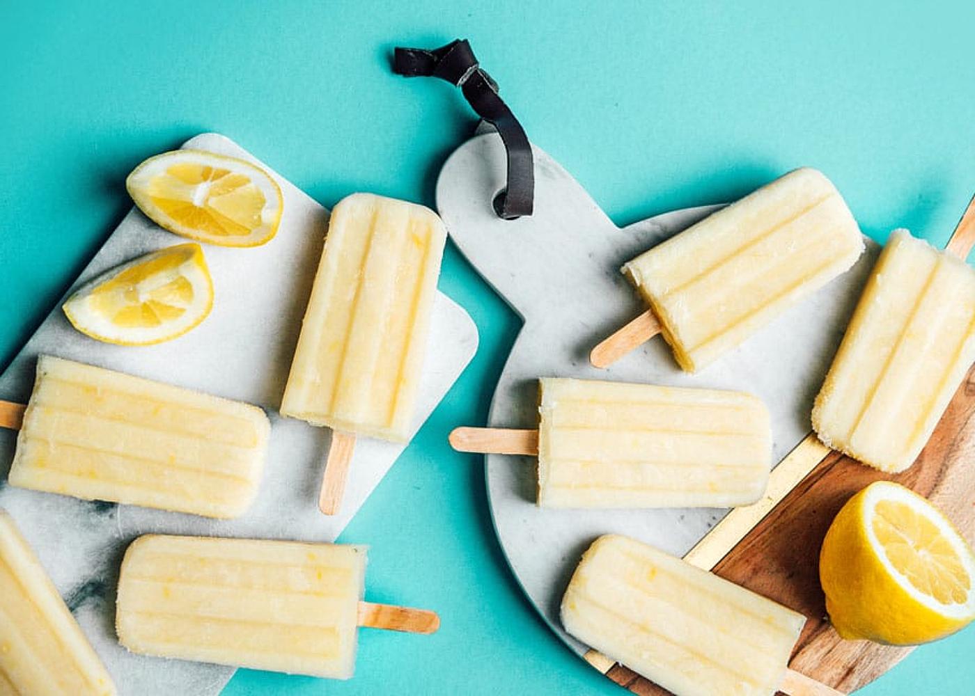 Lemon buttermilk popsicles by Live Eat Learn