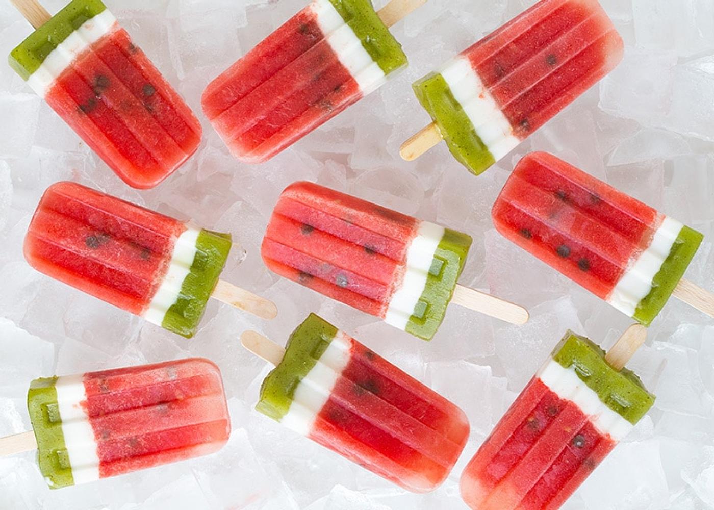 Watermelon popsicles by Cooking Classy
