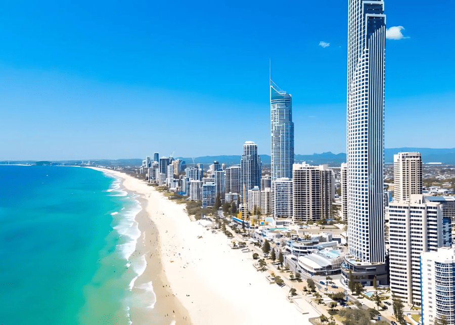 Gold Coast Queensland Australia theme parks with kids from Singapore