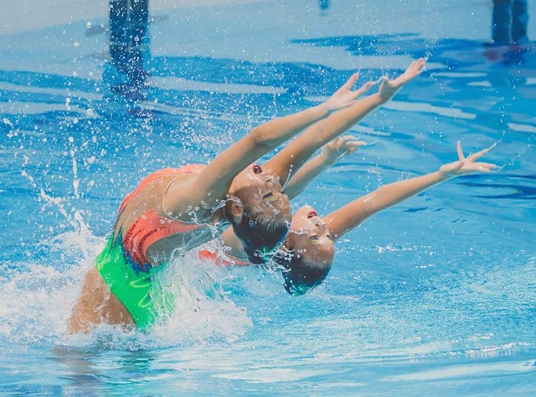 water sports for kids singapore synchronised swimming