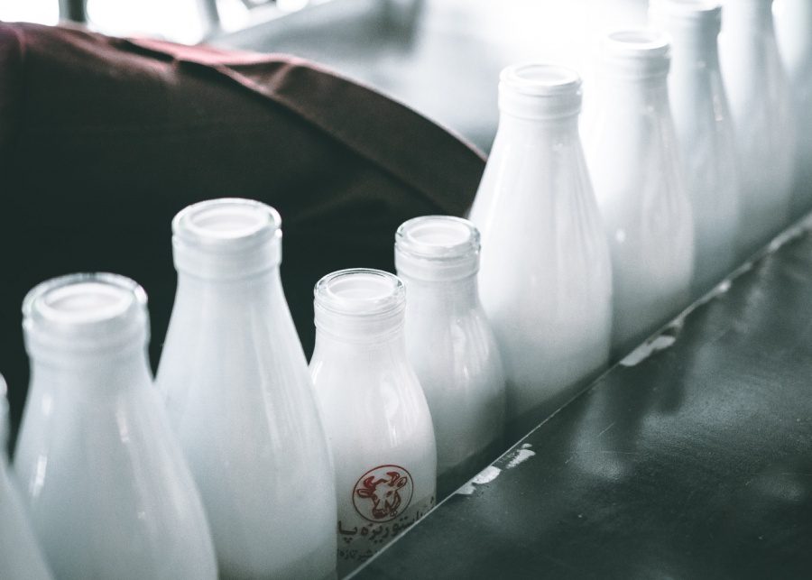 Bottles of milk for World Breastfeeding Week