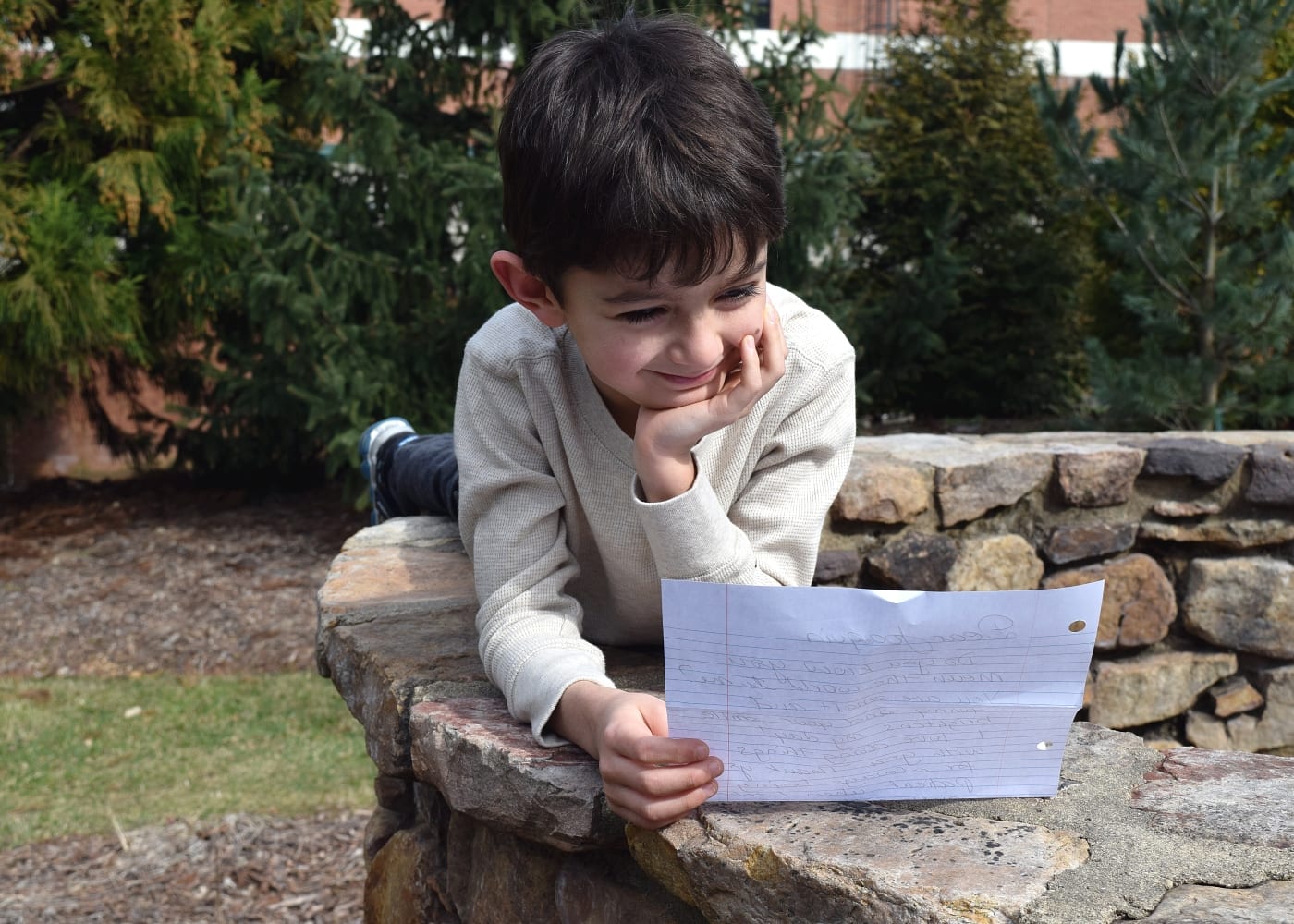 Pen pal handwritten letter