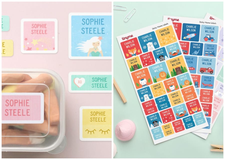 tiny me | name labels and stickers