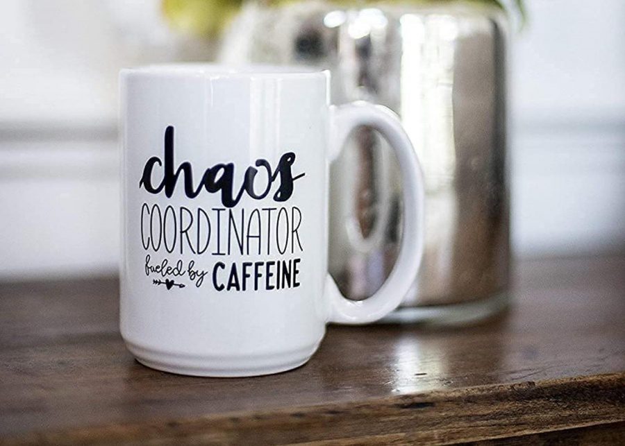 Chaos coordinator fuelled by caffeine coffee mug