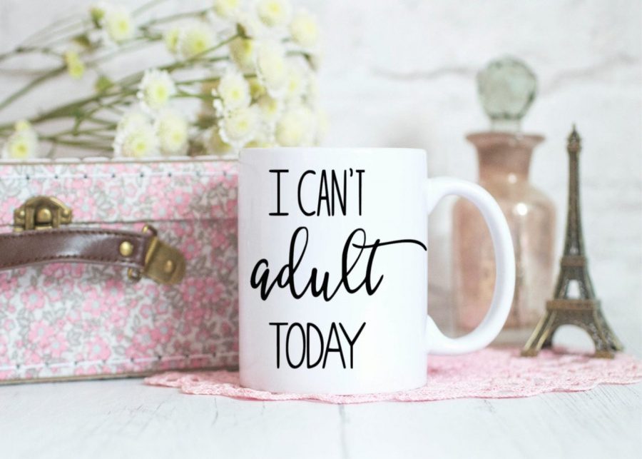 I can't adult today coffee mug