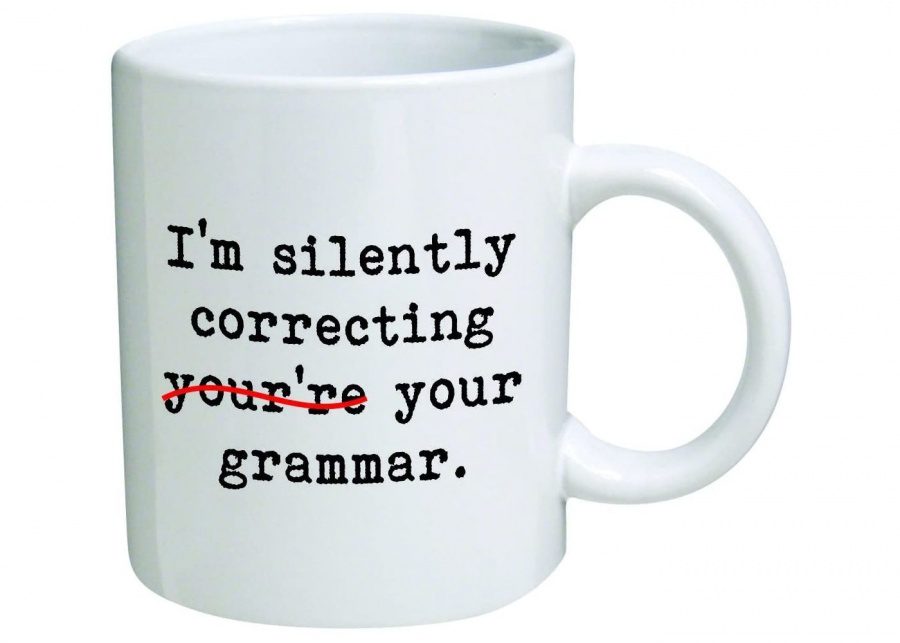 I'm silently correcting your grammar coffee mug