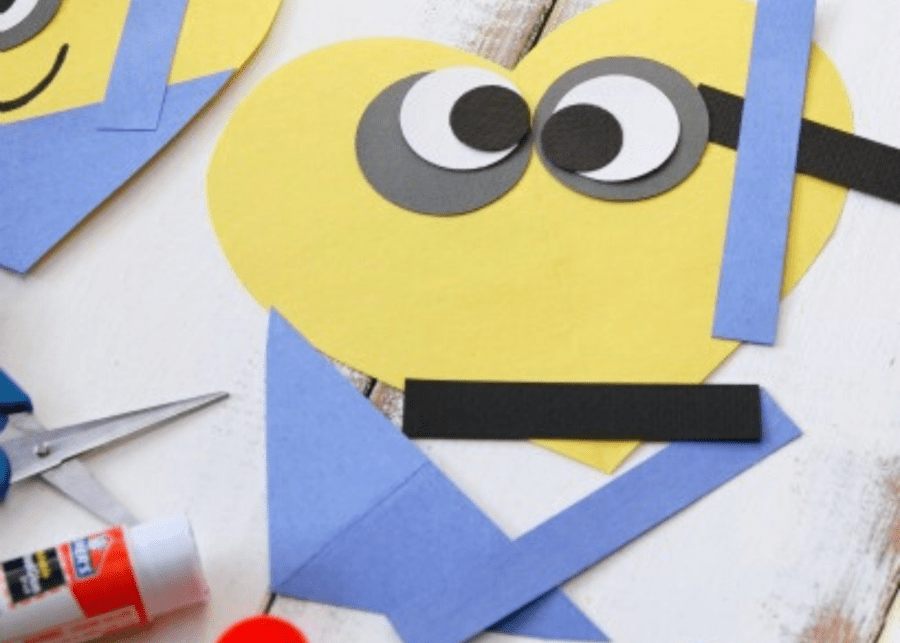 Minion cards | Valentine's Day crafts for kids