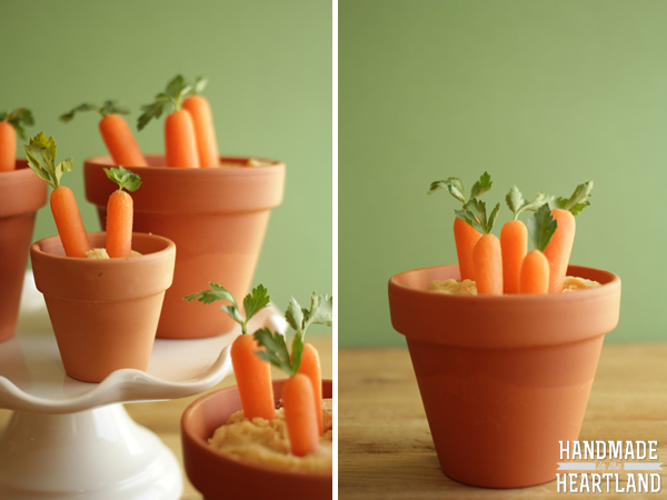Carrot hummus | Easter DIY snacks for kids