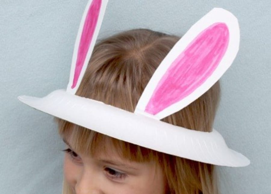 alpha mum paper plate bunny ears