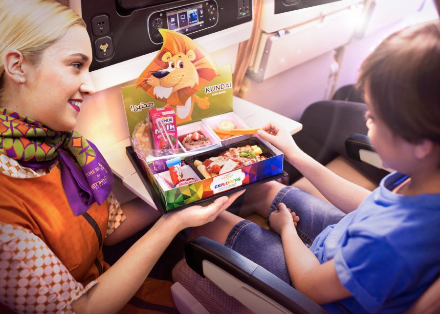 Best family friendly airlines travel with kids Etihad
