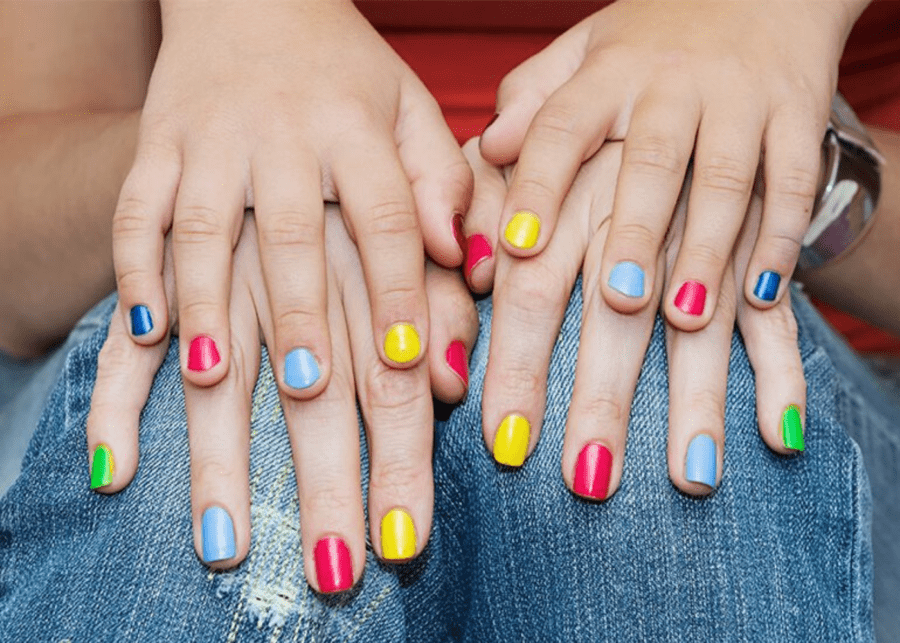 paint nails rainy day activities