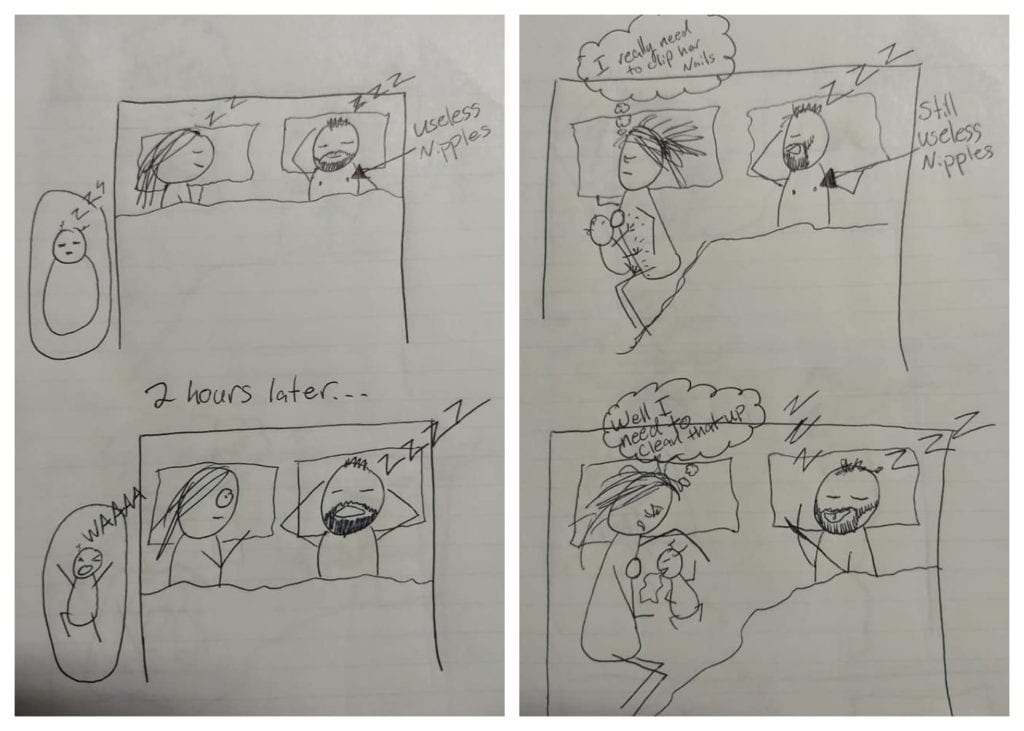 Mattea Goff comic breast feeding