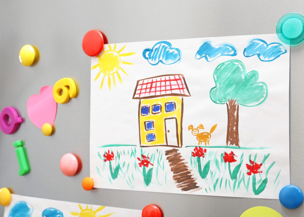 fridge kids drawing art