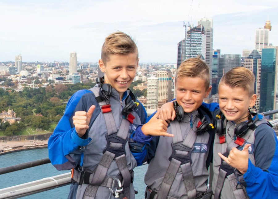 sydney with kids bridgeclimb