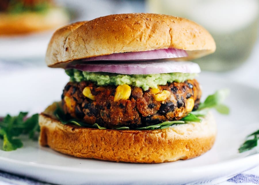 Sweet potato black bean burgers | Plant-based meals for kids