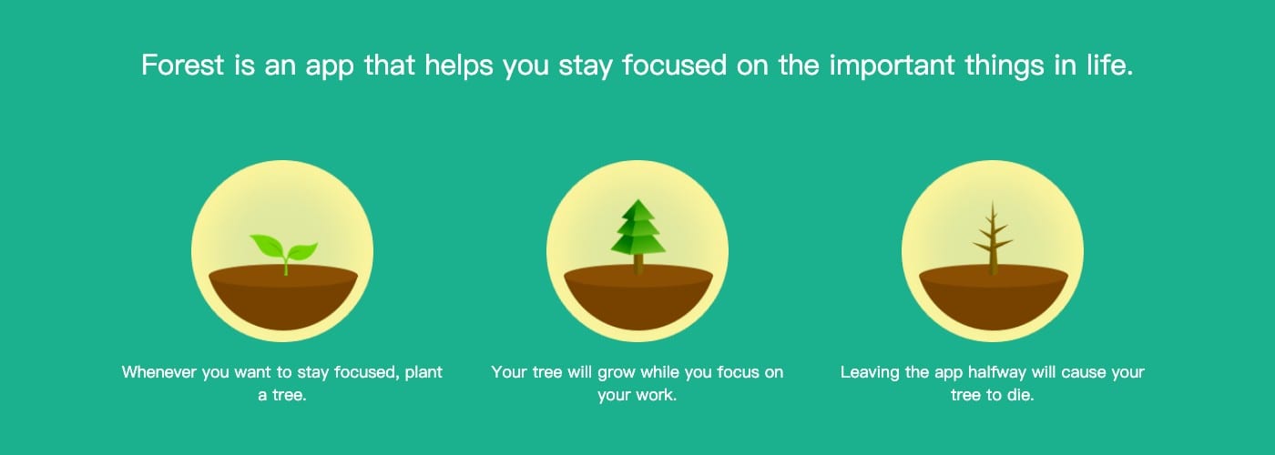Apps that limit screen time | Forest